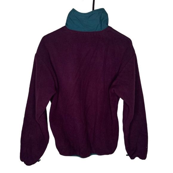 Vintage Columbia Made In USA Aztec Print Collar Fleece Jacket Medium - Picture 3 of 5